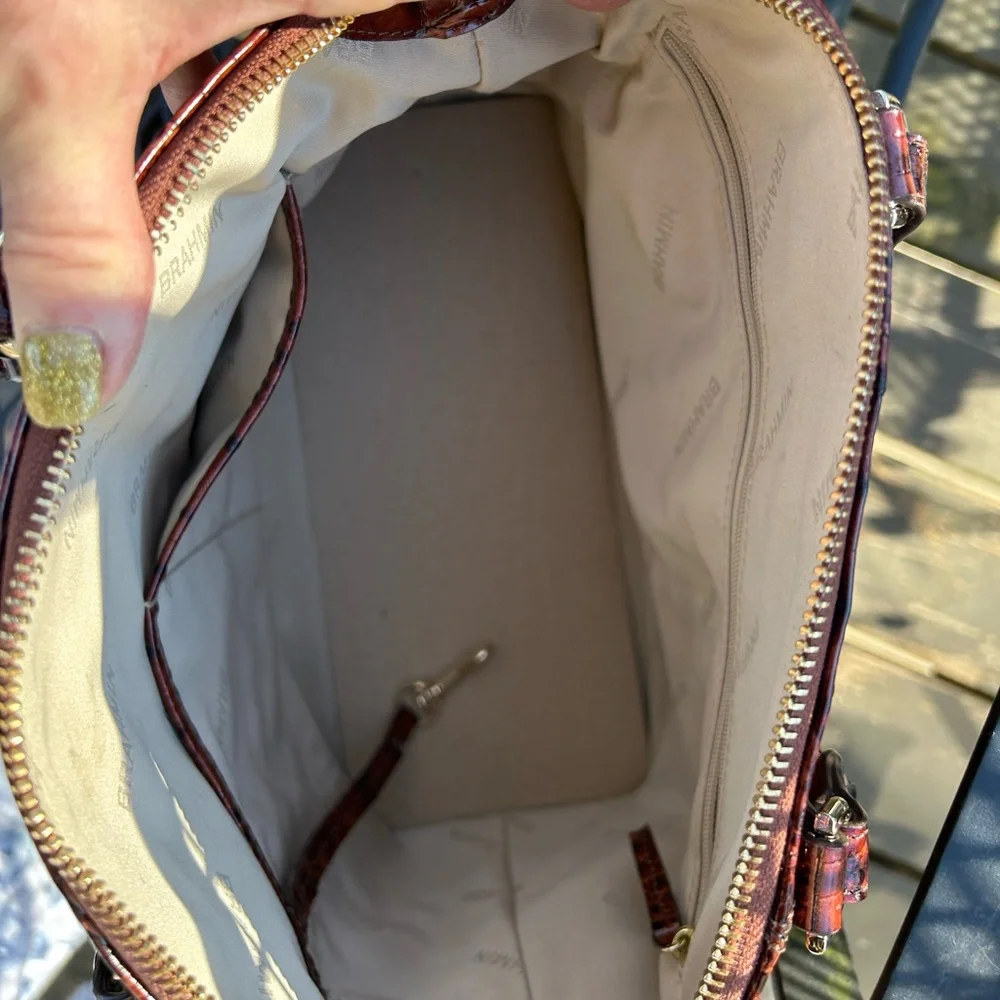 Brahmin Duxbury pecan satchel EUC - Picture 11 of 16